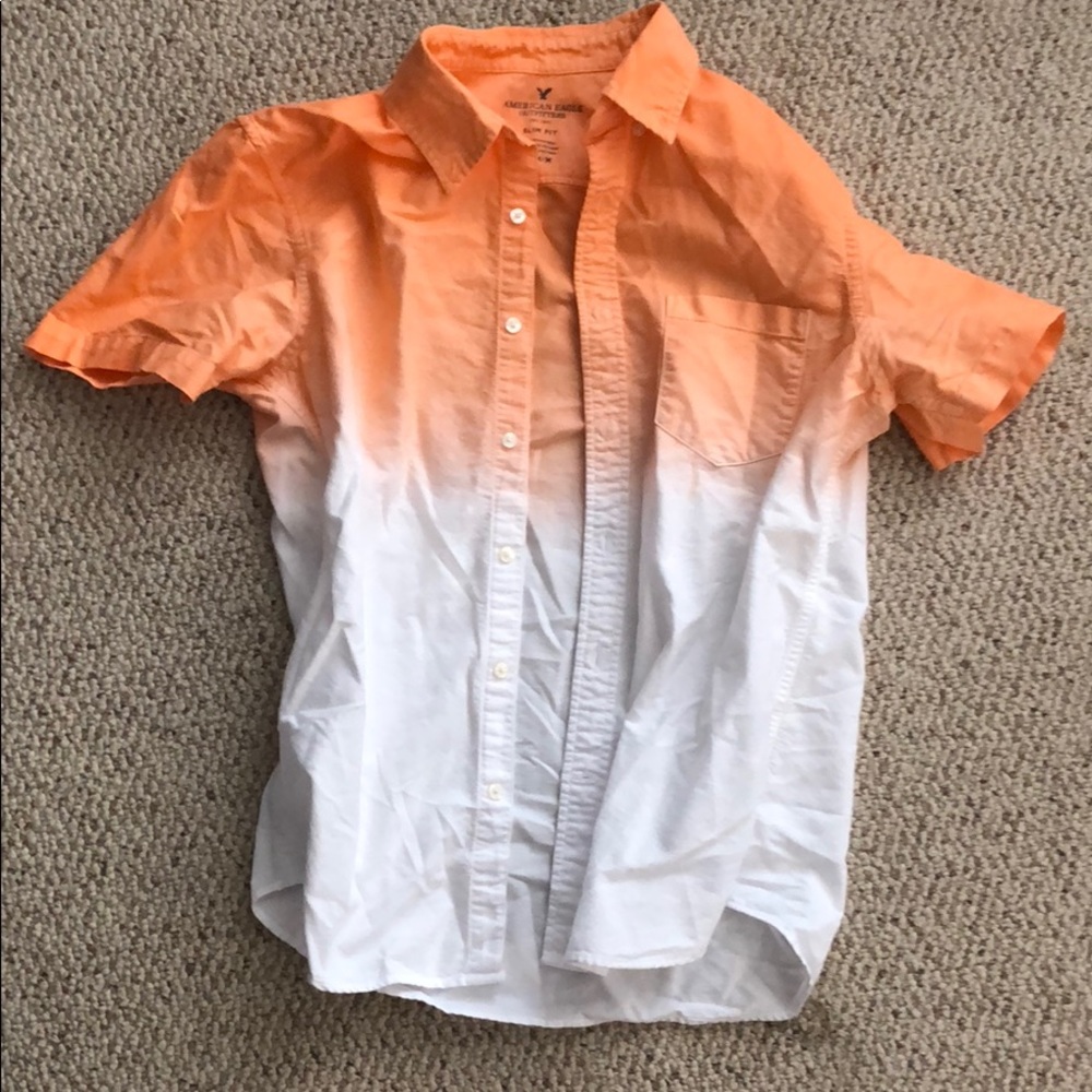 American Eagle Short-Sleeved Button-Down Shirt